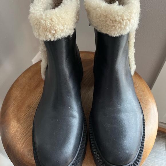 Women’s Coach black leather boots-size 9 - Picture 3 of 7